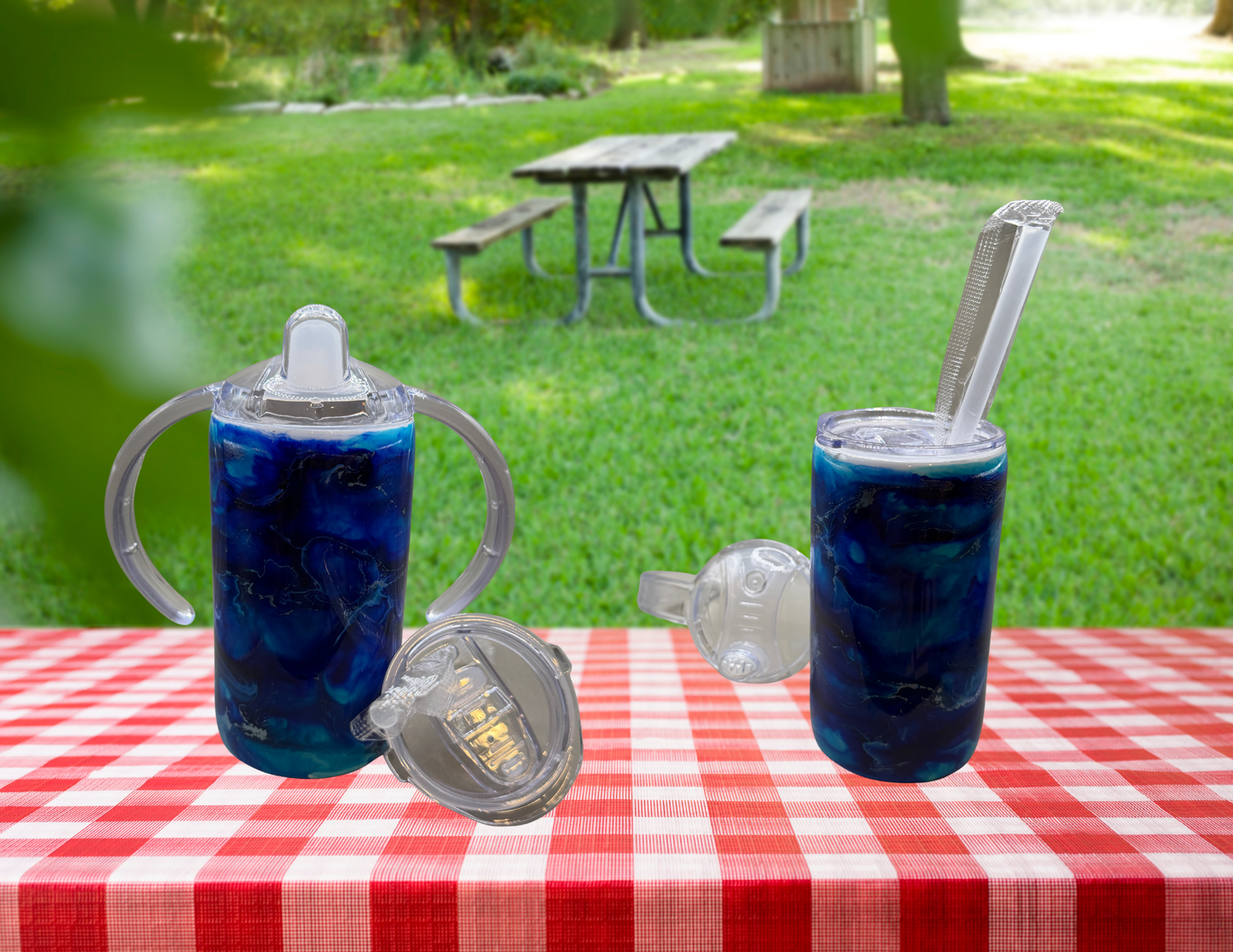 12 oz. Alcohol Ink Children's Sippy Cup