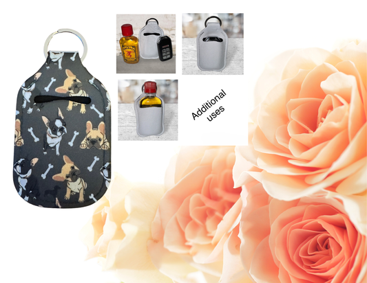 Frenchie Hand Sanitizer Holder